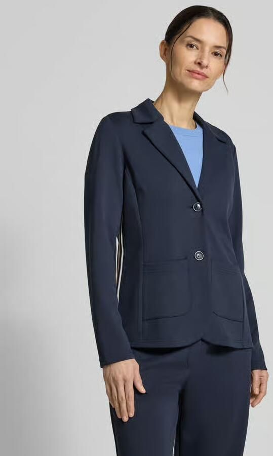 Betty Barclay Slim fit blazer van viscosemix met reverskraag - Foto 4