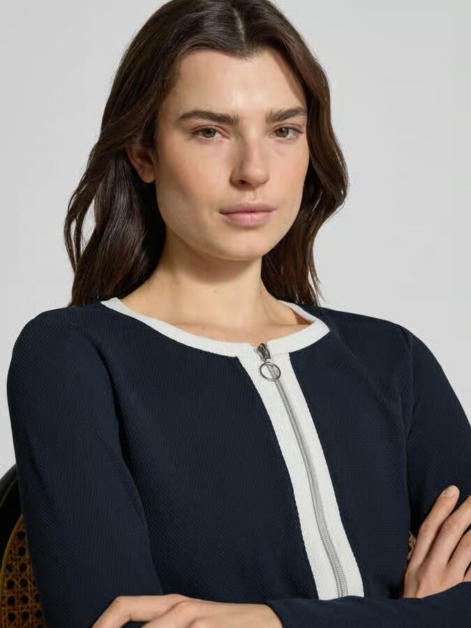 Betty Barclay Slim fit jack met viscose in gebreide look - Foto 2