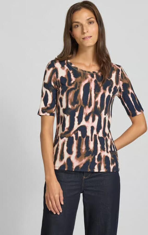 Betty Barclay Slim fit T-shirt van viscosemix model 'Juli'' - Foto 2