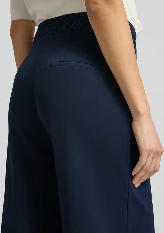 Betty Barclay Stoffen broek met wijde benen en persplooien - Foto 2