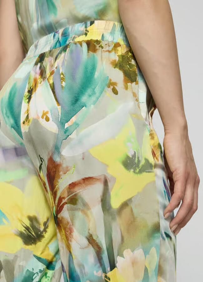 Betty Barclay Stoffen broek van viscose in all-over look