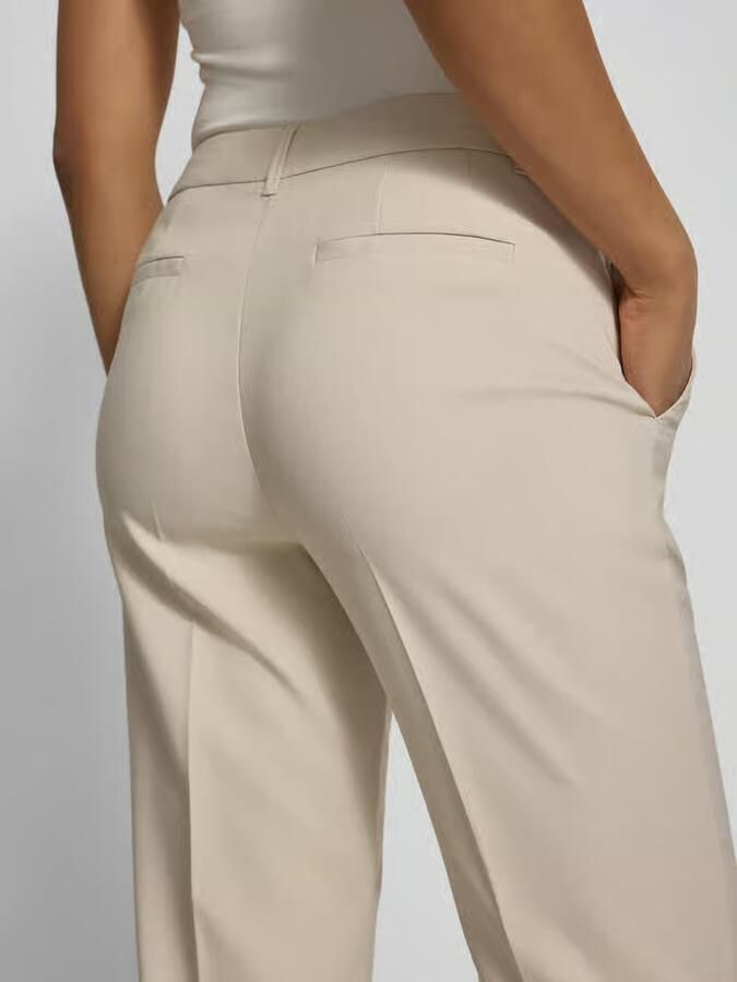 Betty Barclay straight fit stoffen broek met persplooien
