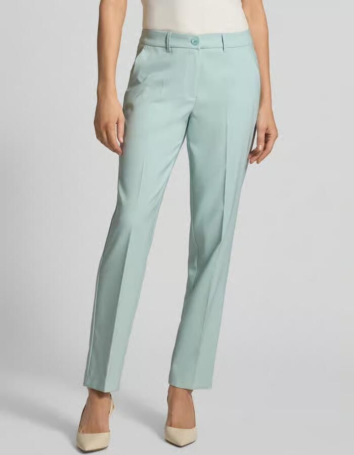 Betty Barclay straight fit stoffen broek met persplooien - Foto 3