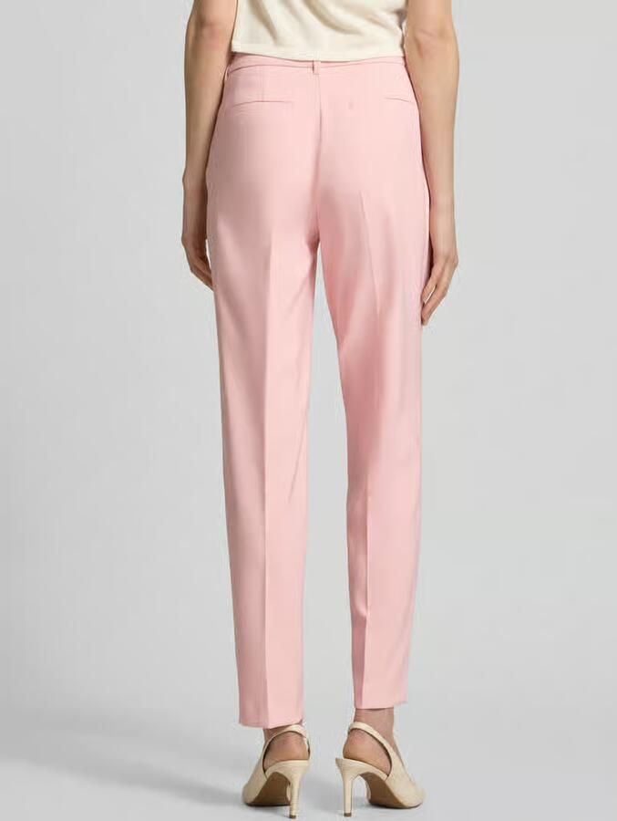 Betty Barclay straight fit stoffen broek met persplooien