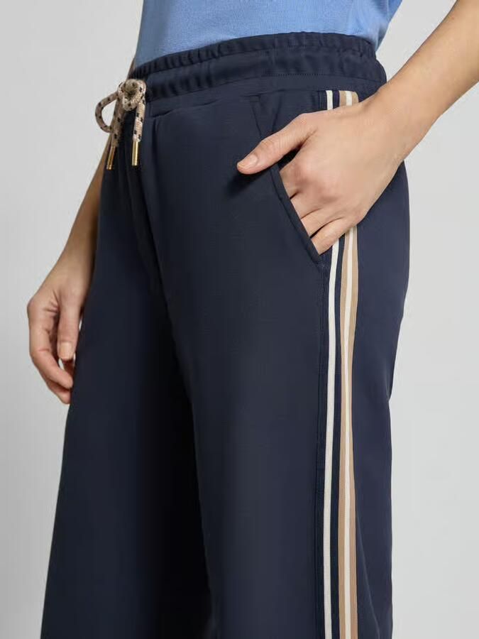 Betty Barclay Sweatpants van viscosemix met wijde pijp
