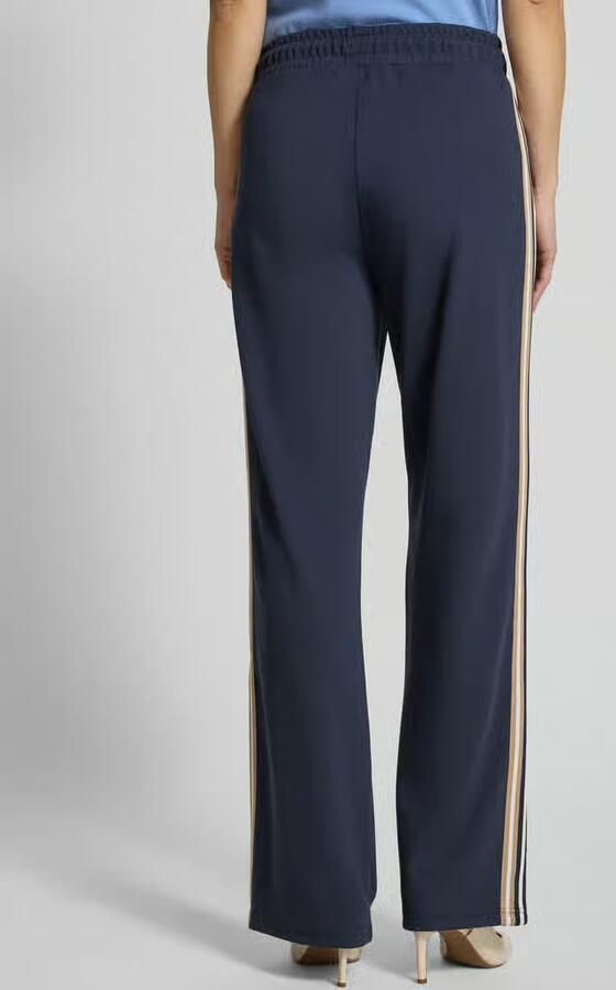 Betty Barclay Sweatpants van viscosemix met wijde pijp
