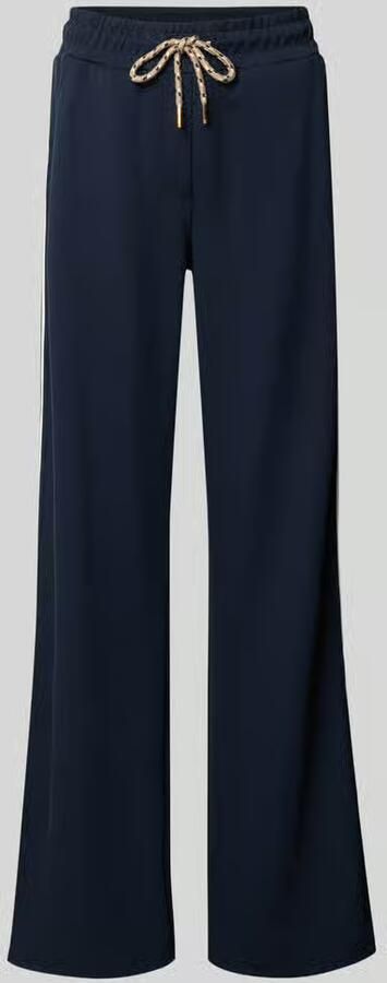 Betty Barclay Sweatpants van viscosemix met wijde pijpen