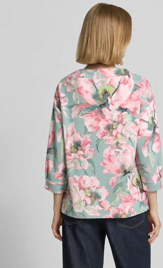 Betty Barclay sweatshirt met 3 4-mouwen en trekkoord - Foto 4