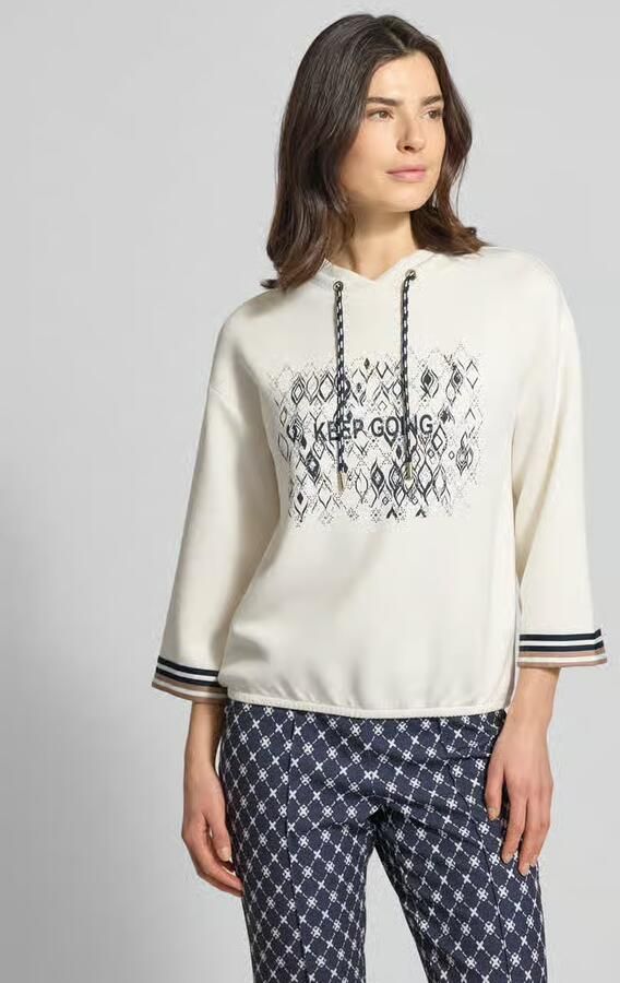 Betty Barclay Sweatshirt van viscosemix met 3 4-mouwen - Foto 3