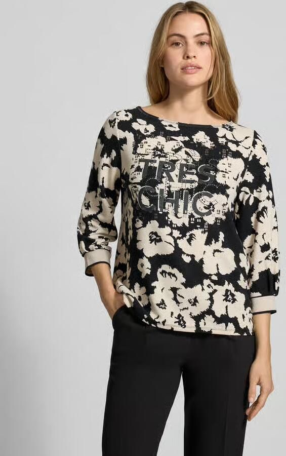 Betty Barclay Sweatshirt van viscosemix met 3 4-mouwen - Foto 4
