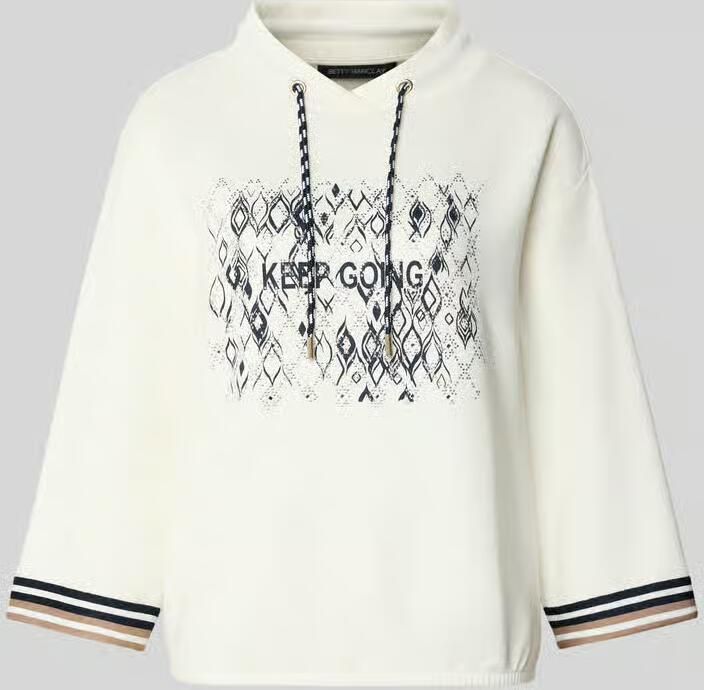Betty Barclay Sweatshirt van viscosemix met 3 4-mouwen