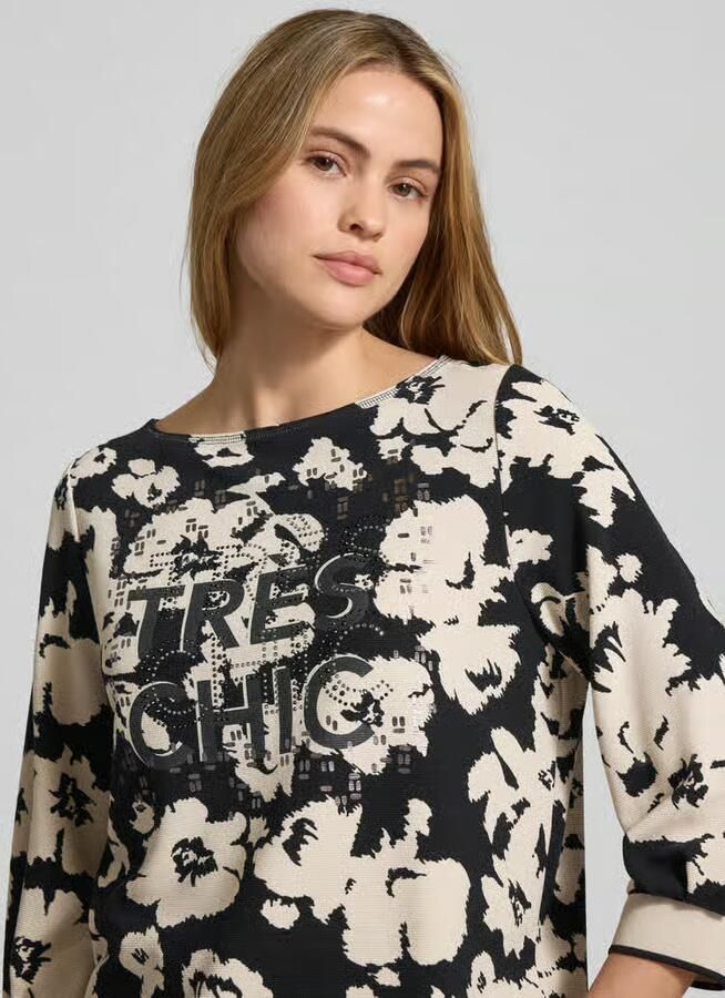 Betty Barclay Sweatshirt van viscosemix met 3 4-mouwen - Foto 2