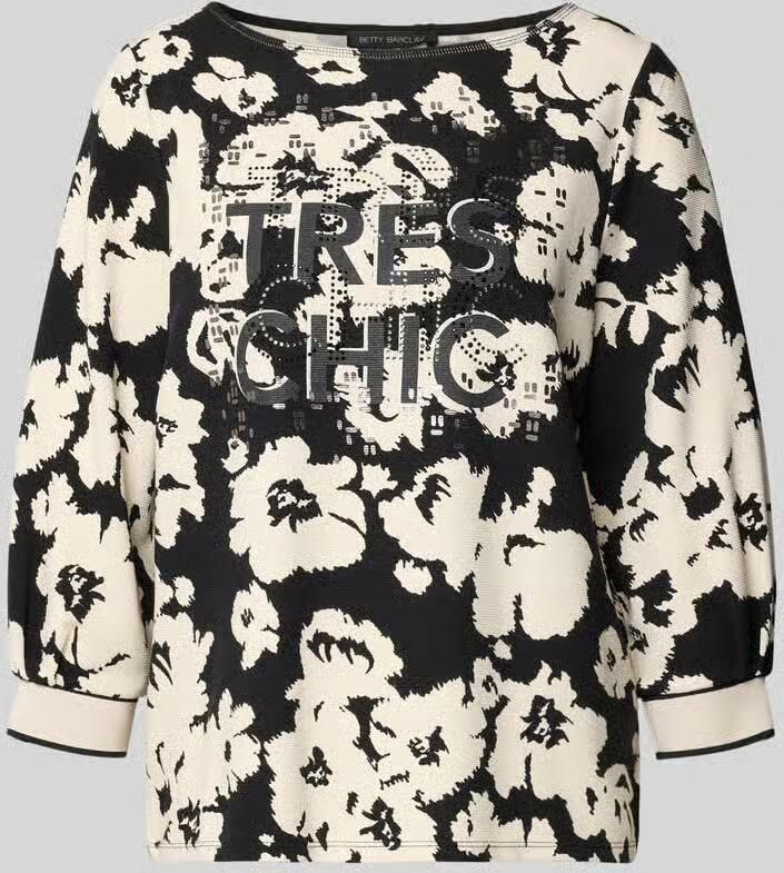 Betty Barclay Sweatshirt van viscosemix met 3 4-mouwen
