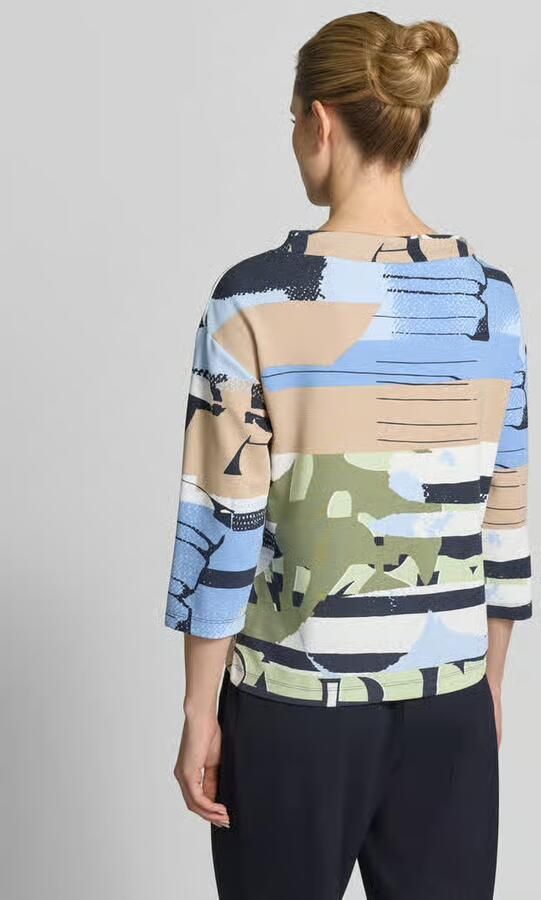 Betty Barclay Sweatshirt van viscosemix met ronde hals en tunnelkoord - Foto 4