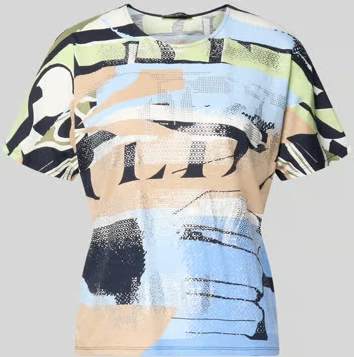 Betty Barclay T-shirt in all-over look met ronde hals - Foto 2
