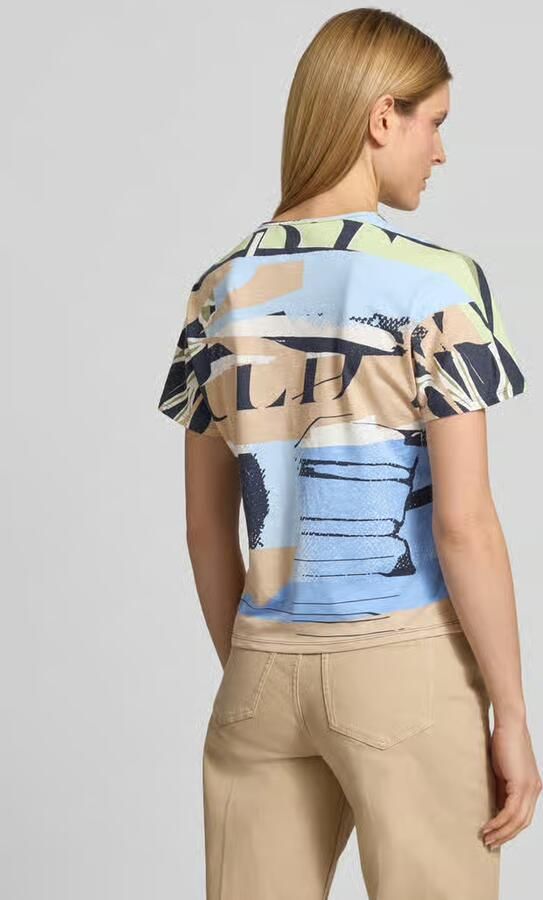 Betty Barclay T-shirt in all-over look met ronde hals - Foto 4
