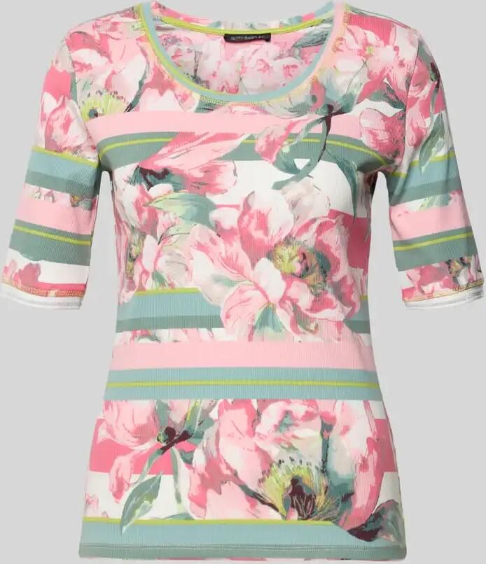 Betty Barclay T-shirt met all-over bloemenmotief - Foto 2