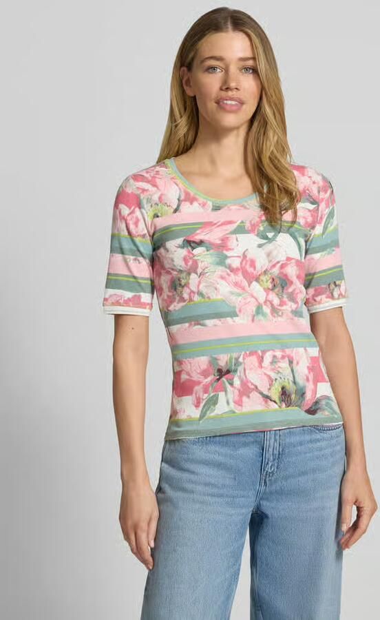 Betty Barclay T-shirt met all-over bloemenmotief - Foto 3