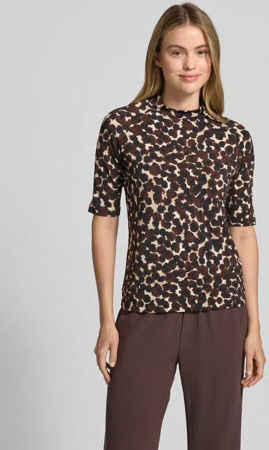 Betty Barclay T-shirt met opstaande kraag en 1 2-mouwen