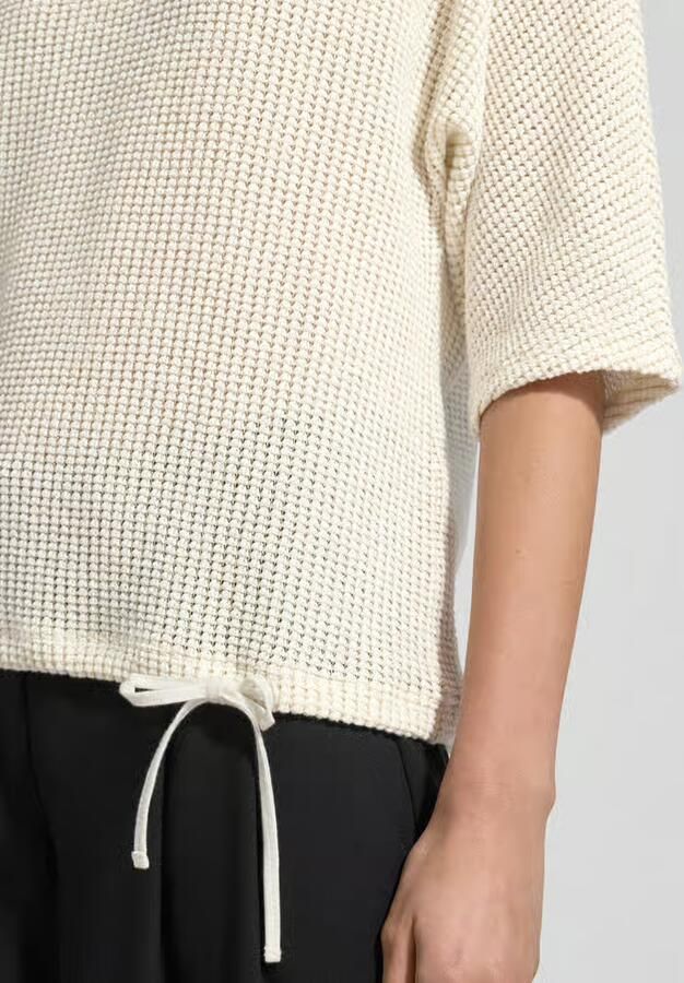 Betty Barclay T-shirt met structuurmotief en tunnelkoord - Foto 2