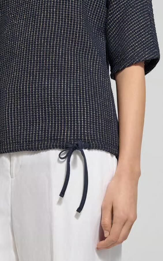 Betty Barclay T-shirt met structuurmotief en tunnelkoord - Foto 2