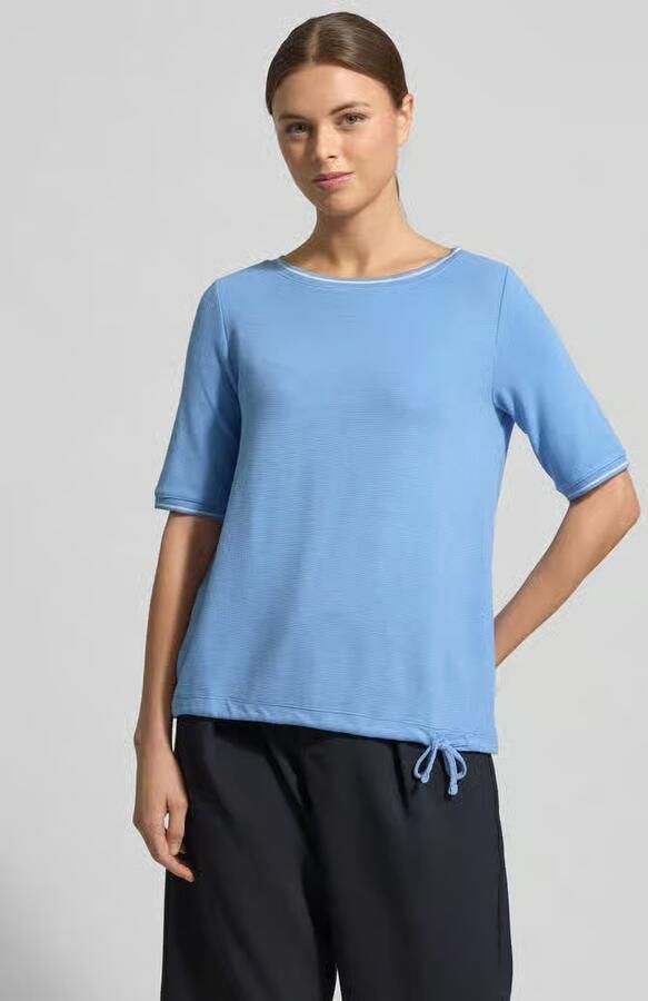 Betty Barclay T-shirt met structuurpatroon en trekkoord - Foto 3