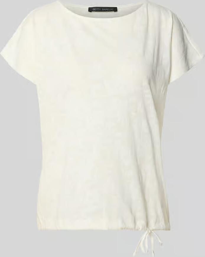 Betty Barclay T-shirt met trekkoord aan de zoom en ronde hals - Foto 2