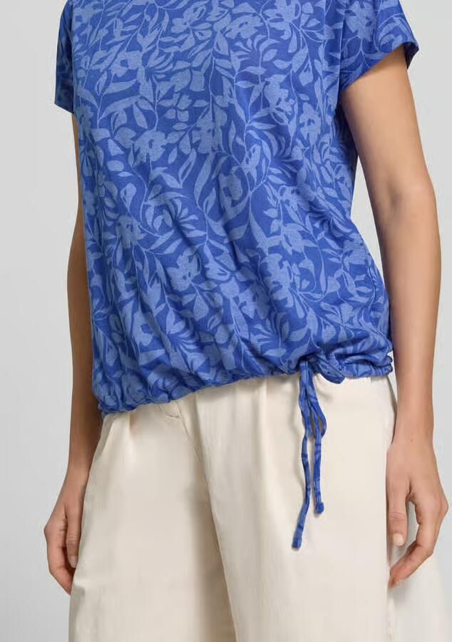 Betty Barclay T-shirt met trekkoord aan de zoom en ronde hals