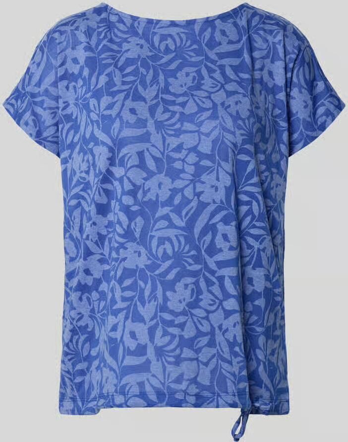Betty Barclay T-shirt met trekkoord aan de zoom en ronde hals - Foto 2