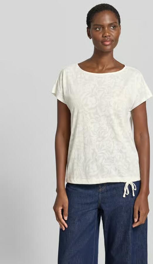 Betty Barclay T-shirt met trekkoord aan de zoom en ronde hals - Foto 3