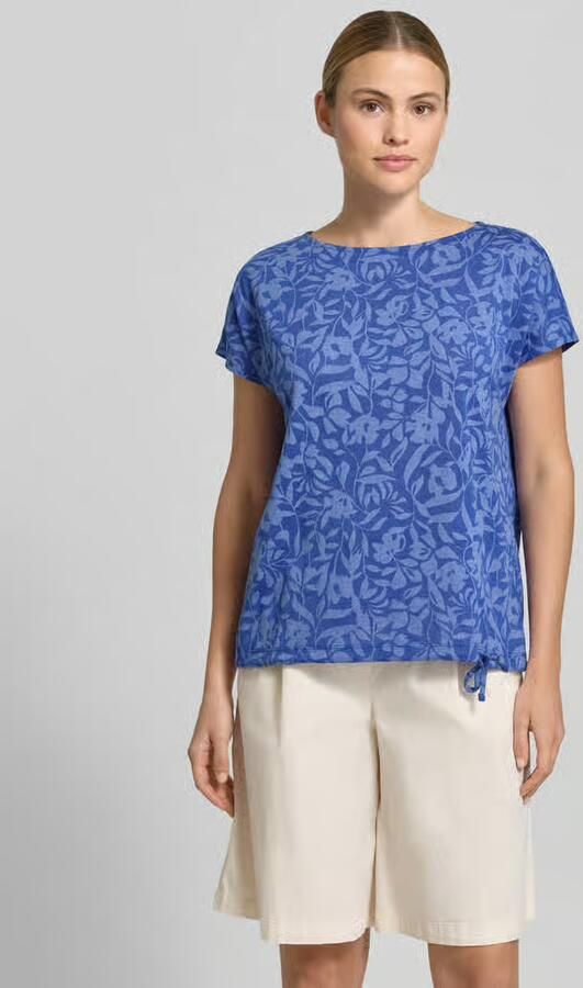 Betty Barclay T-shirt met trekkoord aan de zoom en ronde hals - Foto 3