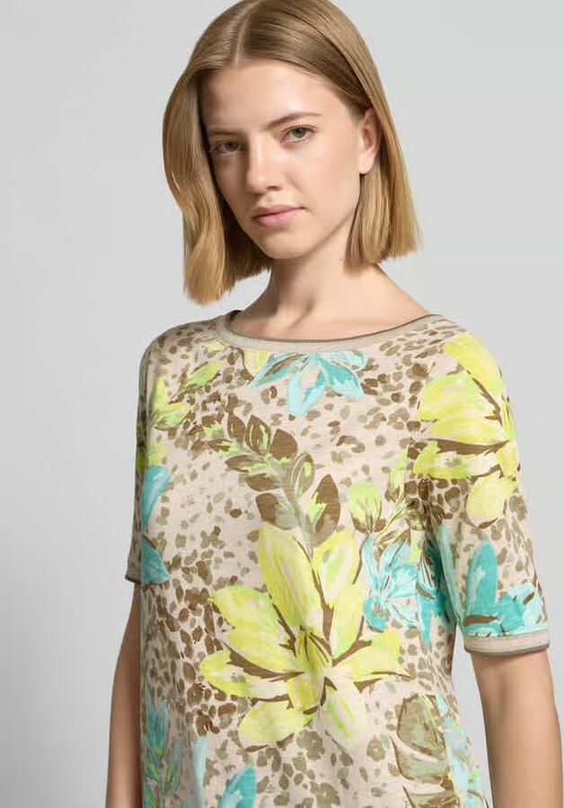 Betty Barclay T-shirt van mix van katoen en modal in all-over look