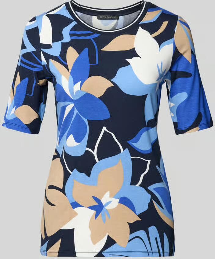 Betty Barclay T-shirt van mix van viscose en elastaan in all-over look - Foto 2