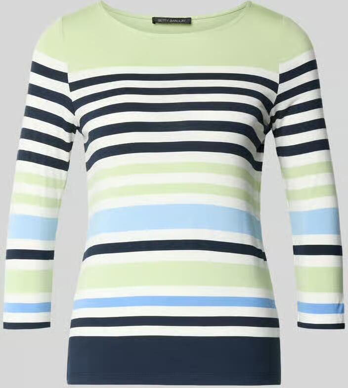 Betty Barclay T-shirt van mix van viscose en elastaan met 3 4-mouw - Foto 2