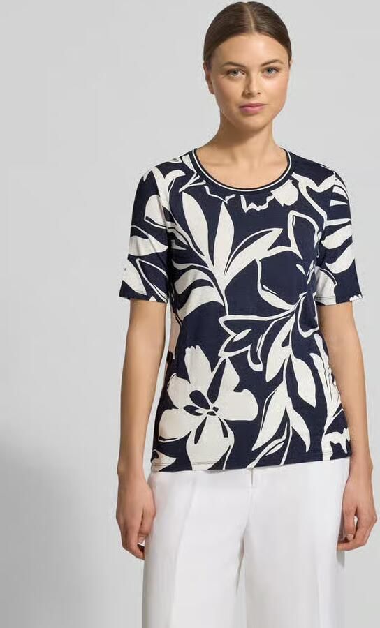 Betty Barclay T-shirt van viscose-elastaanmix in allover-look - Foto 6