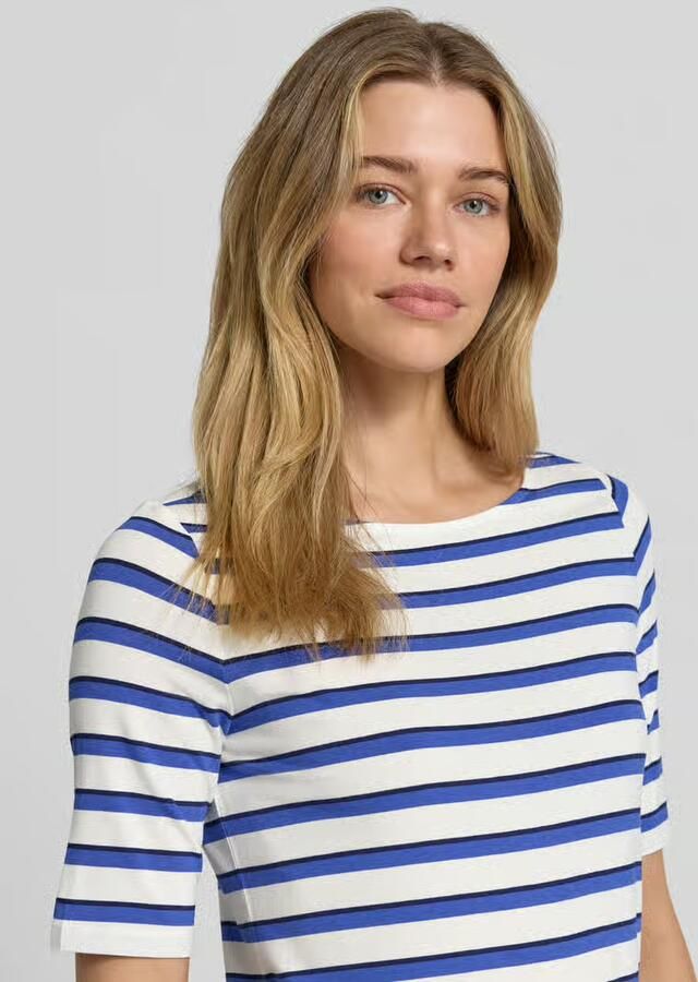 Betty Barclay T-shirt van viscosemix met boothals