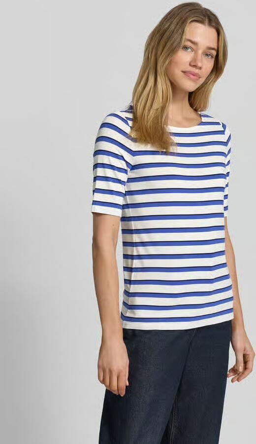 Betty Barclay T-shirt van viscosemix met boothals - Foto 4
