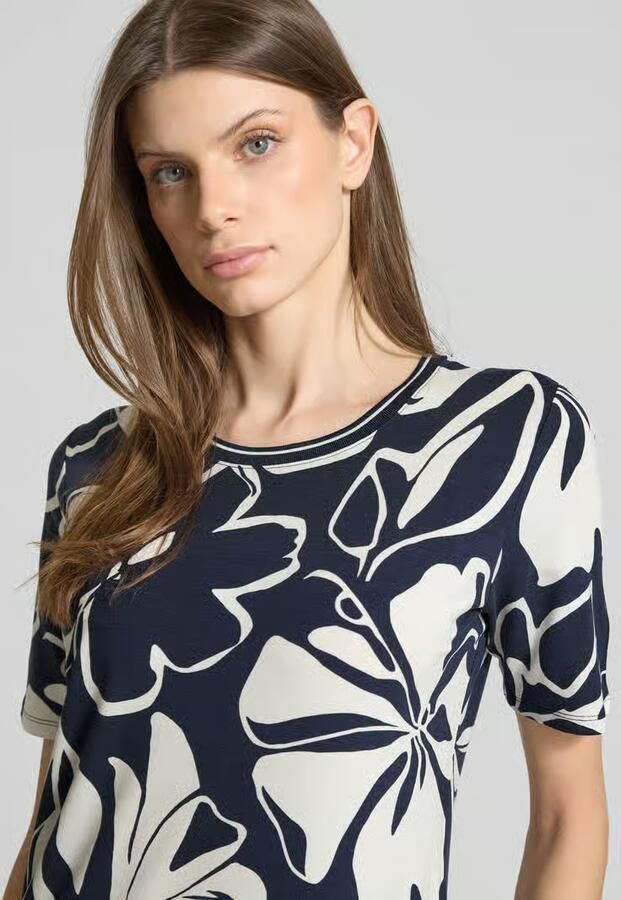 Betty Barclay T-shirt van viscose-elastaanmix in allover-look