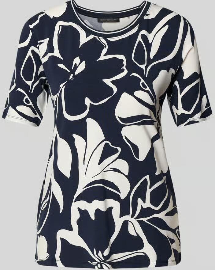 Betty Barclay T-shirt van viscose-elastaanmix in allover-look - Foto 2