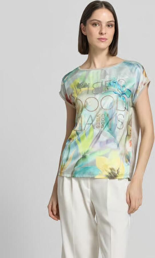 Betty Barclay T-shirt van viscosemix met strass-steentjes - Foto 2