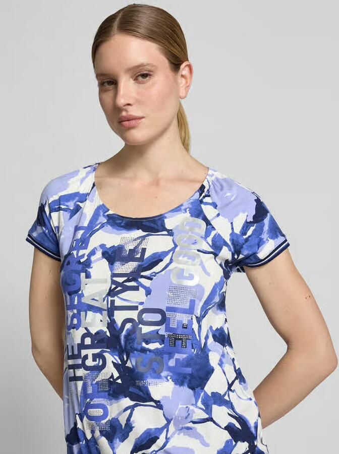 Betty Barclay T-shirt van viscosemix met trekkoord aan de zoom