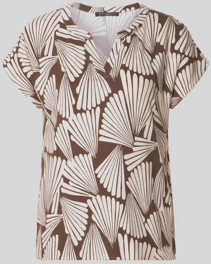 Betty Barclay T-shirt van viscosemix met tuniekkraag - Foto 2