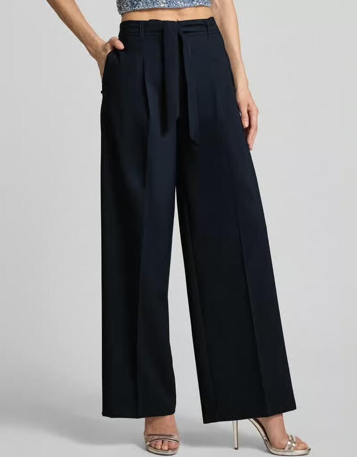 Betty Barclay Wide leg broek met Strikceintuur - Foto 3