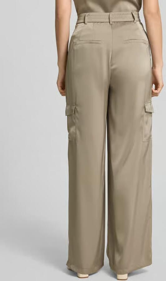 Betty Barclay Wide leg cargobroek met riemlussen - Foto 3