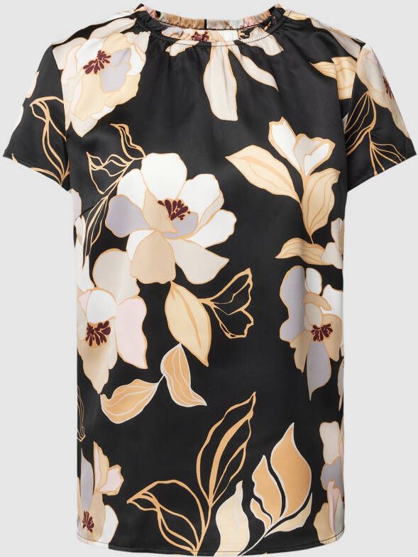 Betty Barclay Blouse met korte mouwen en gerimpelde halslijn Multicolor Dames
