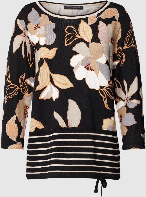 Betty Barclay Gebreide pullover met 3 4-mouwen