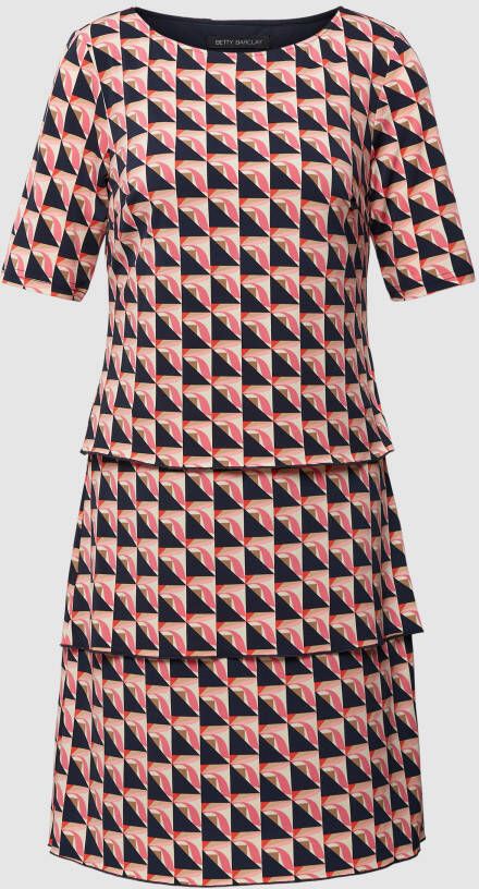 Betty Barclay Knielange jurk met all-over motief