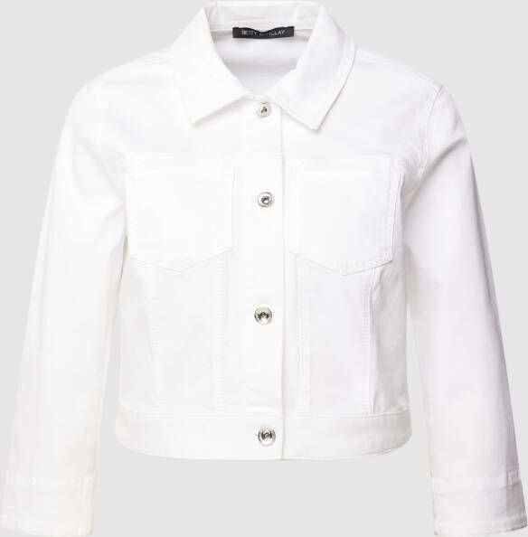 Betty Barclay Denim jack met lange mouwen White Dames