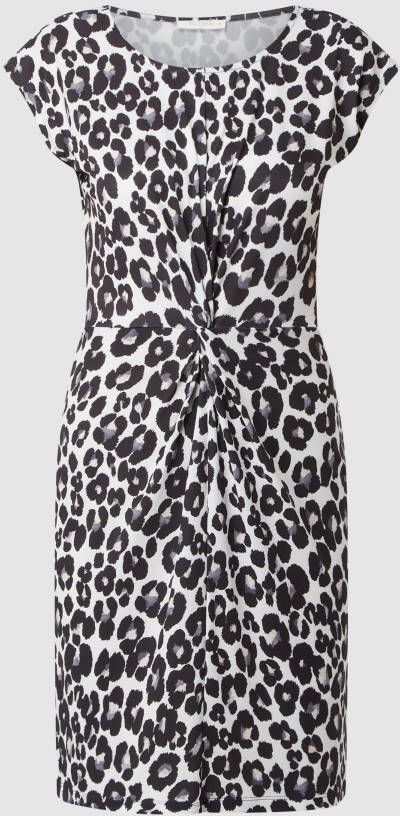BETTY & CO WHITE Jurk met luipaardmotief