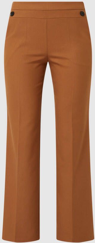 BETTY & CO WHITE Stoffen broek met wijde pijpen